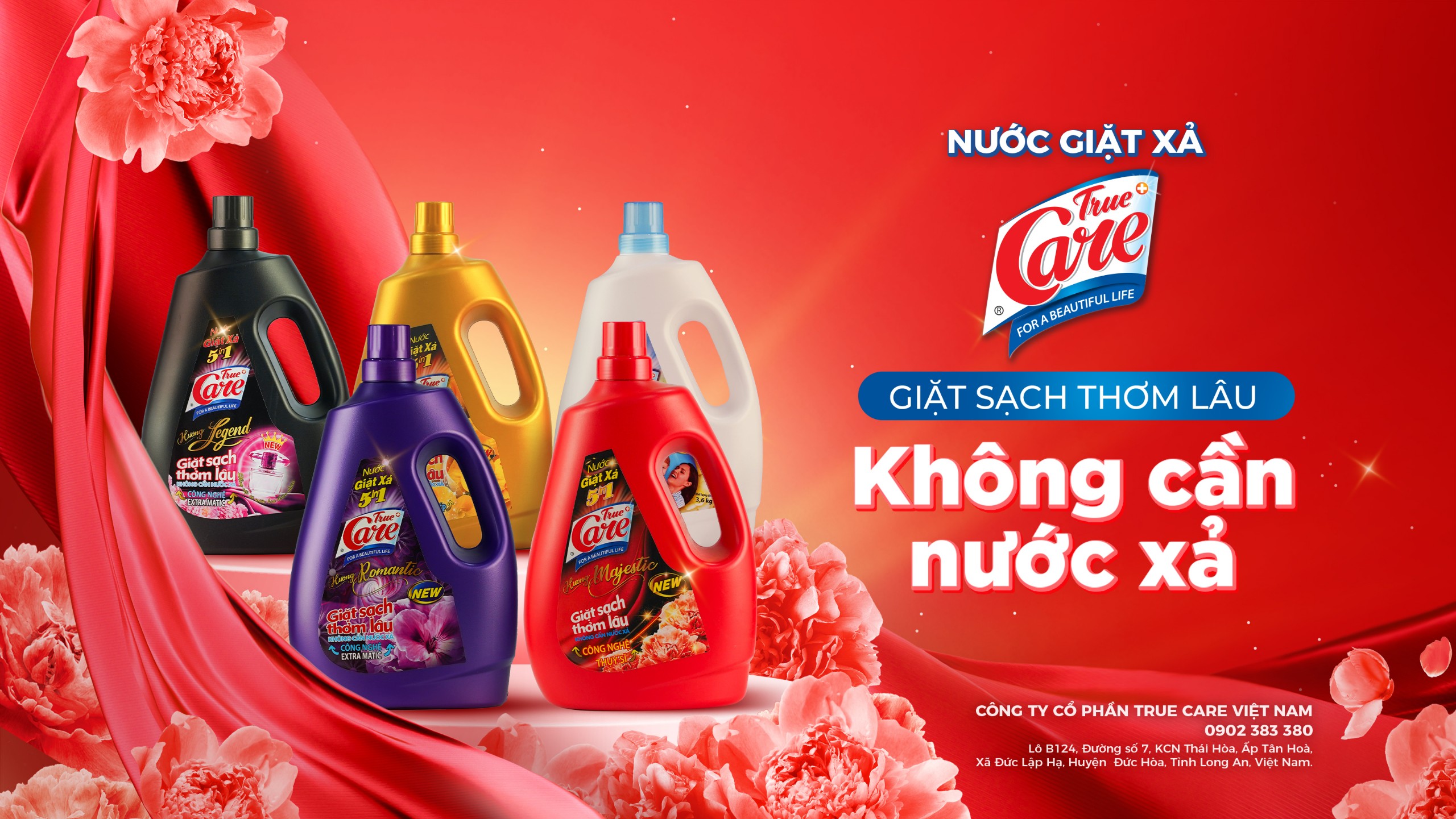 NƯỚC GIẶT XẢ TRUE CARE - GIẶT SẠCH THƠM LÂU KHÔNG CẦN NƯỚC XẢ